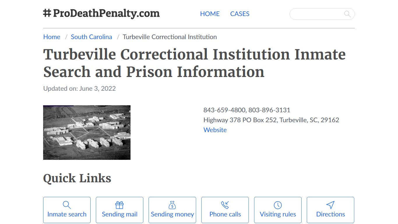 Turbeville Correctional Institution Inmate Search ...